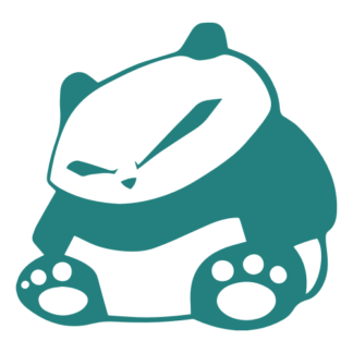 JDM Panda Decal (Turquoise)